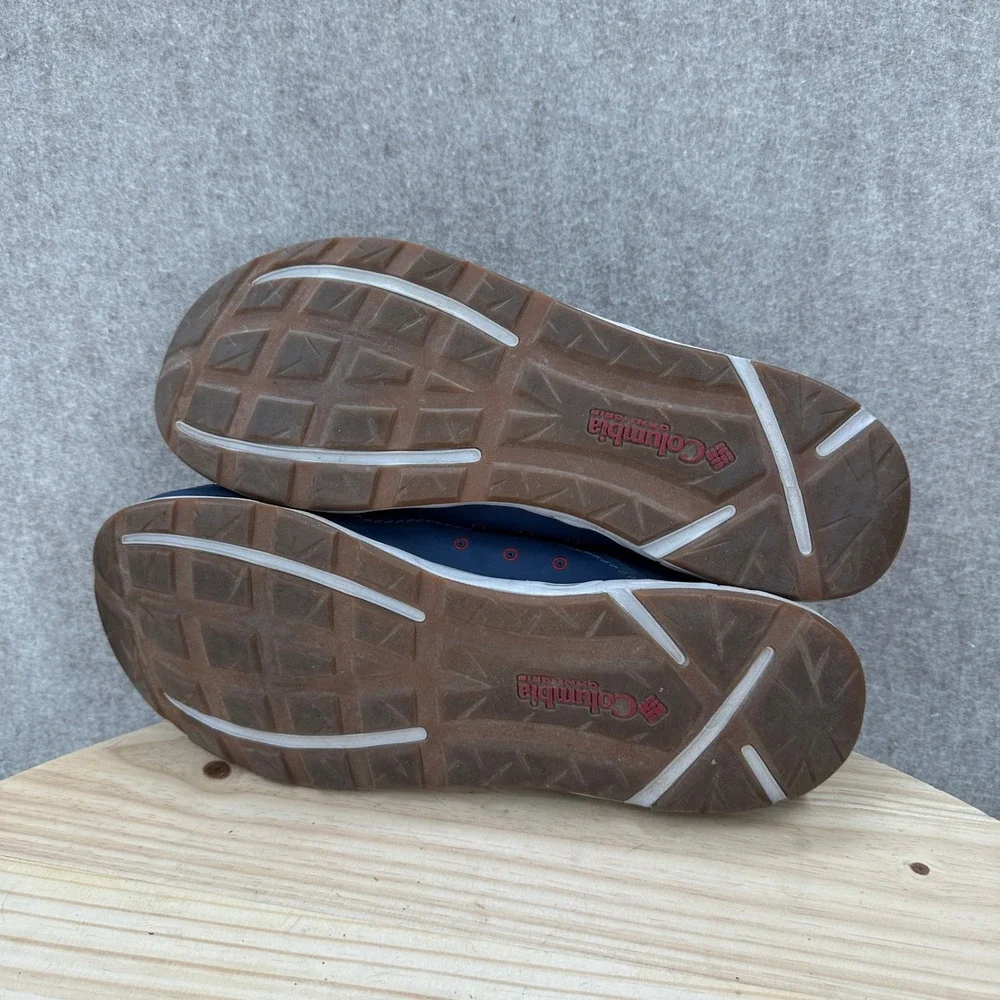 Columbia PFG Navy Blue Floral Boat Shoes Omni-Shield Fishing Sneakers Mens‎ 15